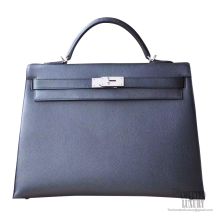 Hermes Mini Kelly I Bag CC10 Craie Evercolor SHW