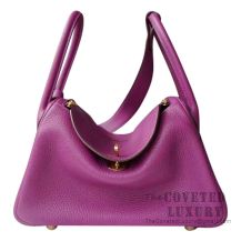 Hermes Lindy 26 Bag P9 Anemone Clemence GHW