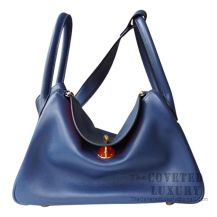 Hermes Mini Kelly I Bag CC75 Blue Jean Epsom SHW