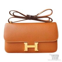 Hermes Mini Kelly I Bag CK37 Gold Epsom GHW
