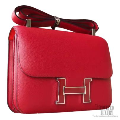 Hermes Constance 23 Bag K1 Rouge Grenat Epsom GHW