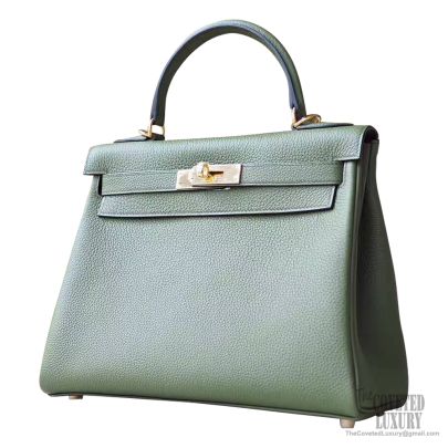 Replica Hermes Birkin 25 Retourne Handmade Bag In Vert Amande