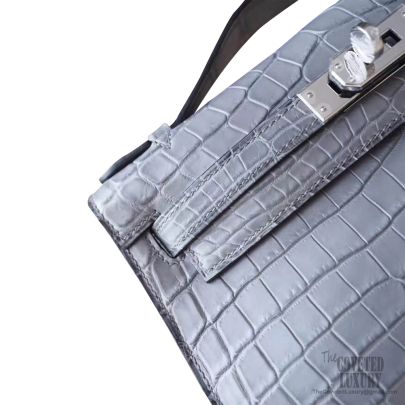 Hermès Mini Kelly pochette crocodile 22cm
