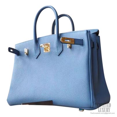 Hermes Kelly 25 Bag r2 Blue Agate Togo GHW