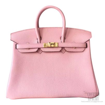 Hermes Birkin 30 Handbag 3q Rose Sakura Togo GHW