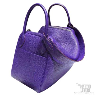 Hermes Lindy 26 Bag Purple Iris 9K Clemence