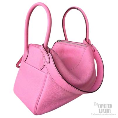 Hermes Taurillon Clemence Kelly 35 Handbag Pink in 2023