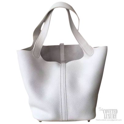 Hermès Clemence Picotin Lock 22 - Yellow Bucket Bags, Handbags