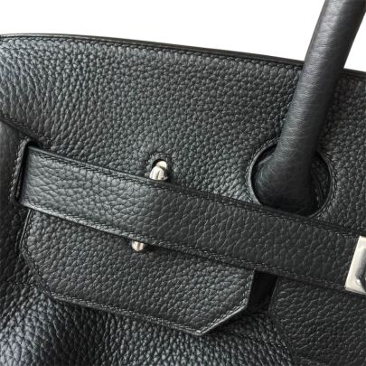 Hermès | Black Togo Birkin with Silver Hardware | 30