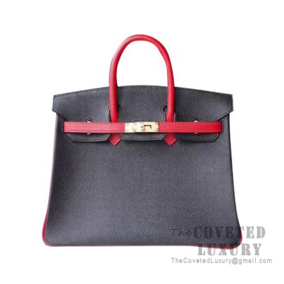 Hermes Kelly 25 Handbag Q5 Rouge Casaque Epsom GHW