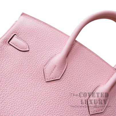 Hermes Birkin 30 Handbag 3q Rose Sakura Togo GHW
