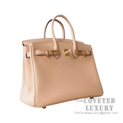Hermes Kelly 25 in Brown Togo Leather and Gold Hardware, Luxury