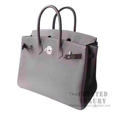 Hermès Birkin 35 Grey Etain Togo
