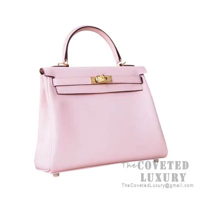 Replica Hermes Kelly Mini II Sellier Handmade Bag In Rose Sakura