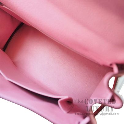 Hermes Kelly 25 Handbag 3Q Rose Sakura Togo SHW