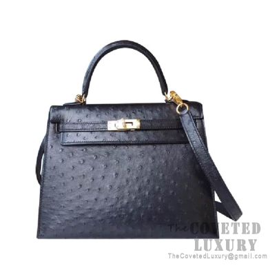 AUTHENTIC ONLY✨ on Instagram: Hermes Kelly Sellier Mini Black Ostrich GHW  Size 19 x 12.5 x 5.5 cm Strap drop 38 cm Z Stamp July 2022 9.5/10 Excellent  (one interior rub stain