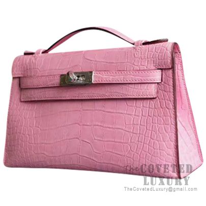 Hermes Mini Kelly I Bag P1 Rose Eglantine Swift SHW