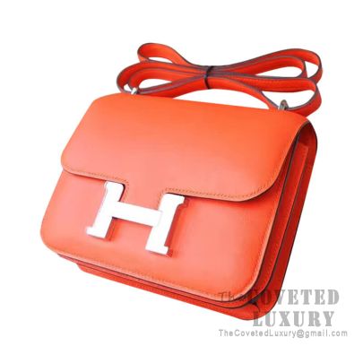 Hermes Picotin 18 Lock Bag Orange SHW Stamp X