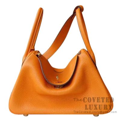 HERMES LINDY 26 Clemence Etoupe GHW