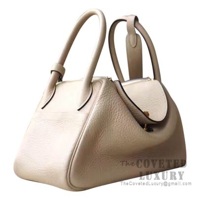 Hermes Lindy 26 Bag CC47 Chocolate Clemence GHW