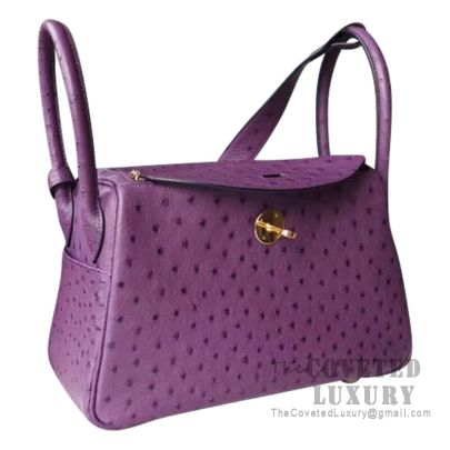 Hermes Lindy 26 Bag L3 Rose Purple Clemence SHW